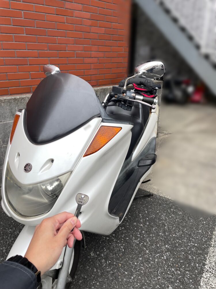 バイクと鍵