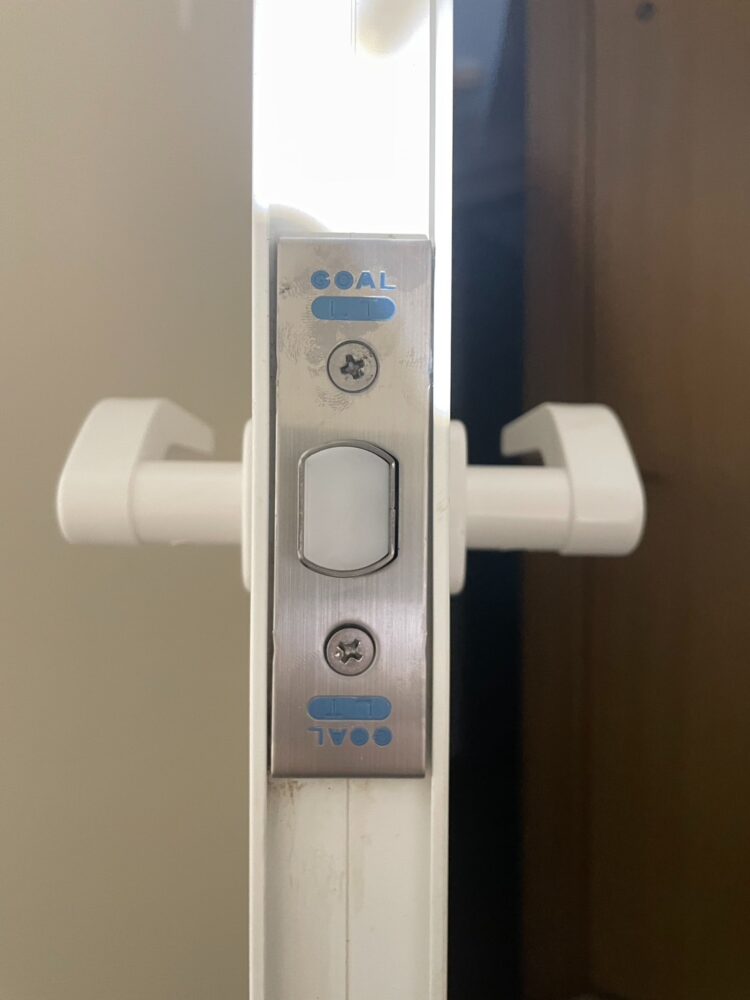 GOAL製　浴室錠　交換後