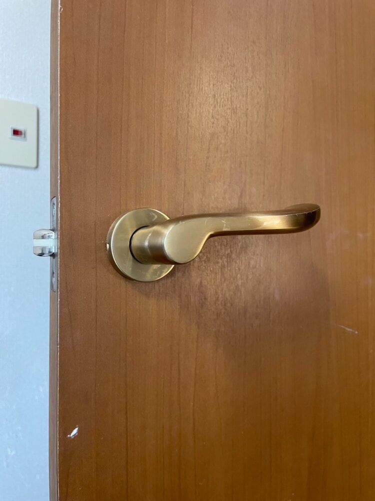レバーハンドル 作業前