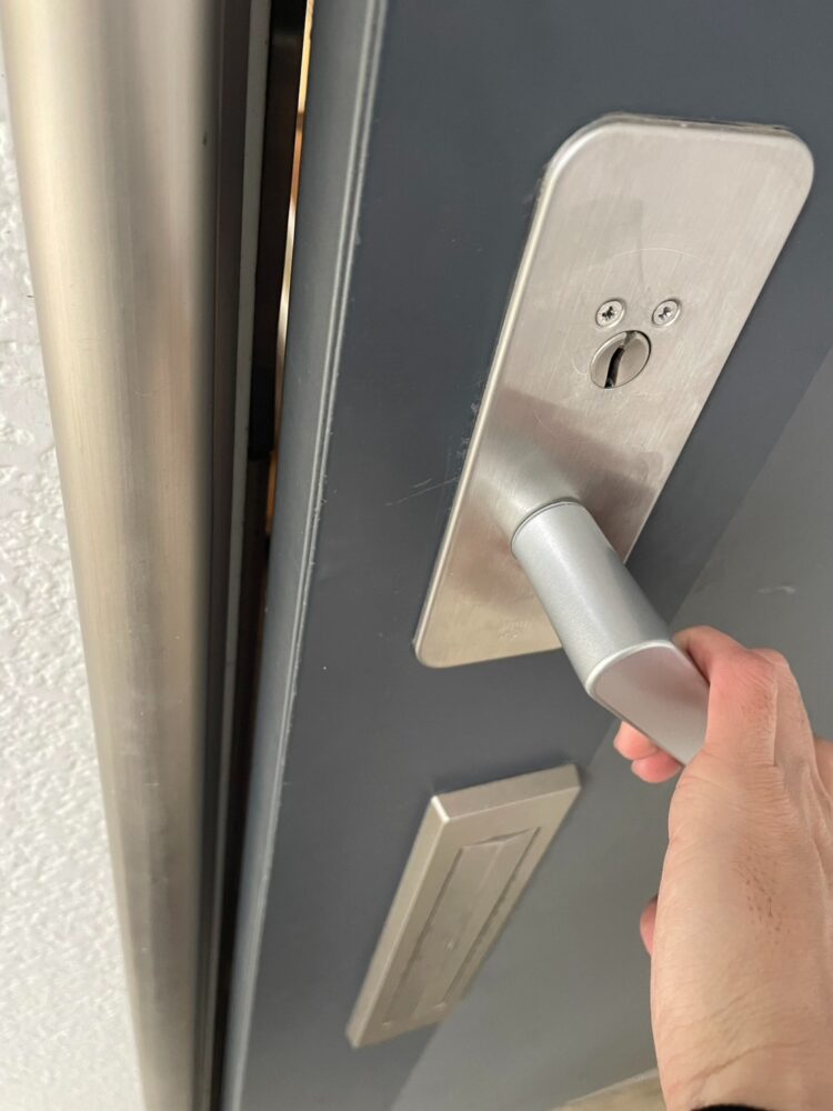 アクト錠 開錠作業後